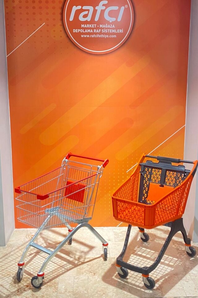 Plastik/Metal Market Arabası 100LT